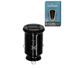 iXtech 2USB/3.1A Invisible Car Charger (BLACK) (Only Ground Shipping)
