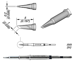 JBC C115-120 Knife Cartridge 1 x 0.2