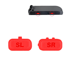 SR and SL Switch Button For Nintendo Switch Joy Con Controller (2 Piece Set) (RED)