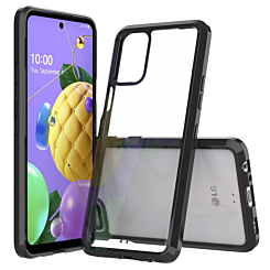 LG K52 Hybrid Case with Air Cushion Technology - BLACK (Only Ground Shipping)