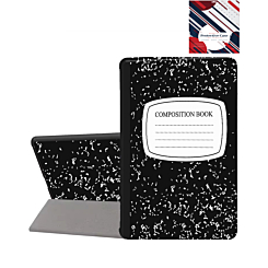 Old Style Notebook Design Case - Composition Book for Kindle Fire HD10 (2023) (Only Ground Shipping)
