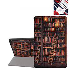 Old Style Notebook Design Case - Library for Kindle Fire HD10 (2023) (Only Ground Shipping)