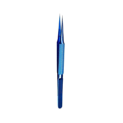 LuoWei Titanium Alloy Tweezers - Straight (BLUE)