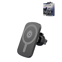 MagSafe Wireless Charging Vent Mount (15W) - (BLACK) (Only Ground Shipping)