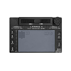 Multifunction Aluminum Alloy Sliding Mat for Trinocular Stereo Microscope (46.8 x 31.8cm) (BLACK) (Only Ground Shipping)