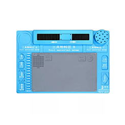 Multifunction Aluminum Alloy Sliding Mat for Trinocular Stereo Microscope (46.8 x 31.8cm) (BLUE) (Only Ground Shipping)