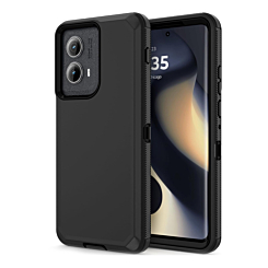 Heavy Duty Case for Moto Edge 5G (2024) (BLACK) (Only Ground Shipping)