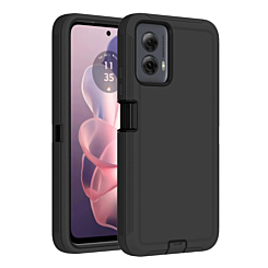 Heavy Duty Case for Moto G 5G (2023) (BLACK) (Only Ground Shipping)