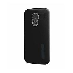Motorola G7 Dual Layer Protective Case Cover - BLACK (Only Ground Shipping)