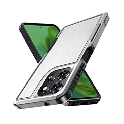 Dual Layers Shockproof Strong Case - WHITE for Moto G Power 5G (2025 / 2026) / G Play 5G (2025) (Only Ground Shipping)