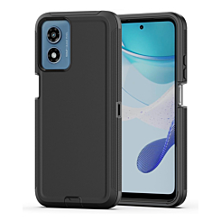 Heavy Duty Case for Moto G Play 4G (2024) (BLACK) (Only Ground Shipping)