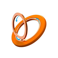 Universal Phone Bracket Foldable Ring Holder - ORANGE (Only Ground Shipping)