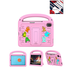 Shockproof Handle Case with Charms (PINK) for iPad Mini 6 / 7 (Only Ground Shipping)