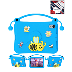 Kids Shockproof Tablet Case with Bee Handle Stand (NAVY BLUE) for iPad Mini 6 / 7 (Only Ground Shipping)
