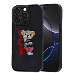Cute Animal Design Case - RELAX BEAR for iPhone 12 / 12 Pro (Only Ground Shipping)