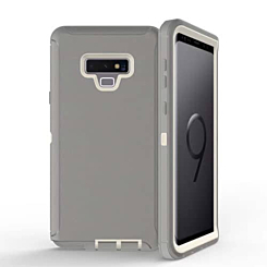 Heavy Duty Case for Galaxy Note 9 (DARK GRAY & WHITE) (Only Ground Shipping)