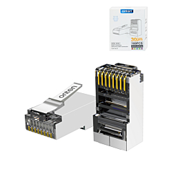 Onten RJ45 Connector Ethernet Cable (30?M Gold Plated) (Cat 5 / Cat 5e) (100 Pack) (Only Ground Shipping)