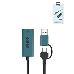 Onten 1in2 Ethernet Hub (USB 3.0) (Only Ground Shipping)