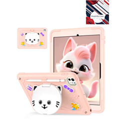 Shockproof Kickstand Case with Pen Slot - ROSE PINK for iPad Pro 11 (5th / 2024) (Only Ground Shipping)