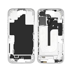 Middle Frame with Photo Capture Button and Small Parts for iPhone 16 (WHITE) (US Version) (OEM Pull A Grade)