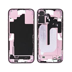 Middle Frame with Photo Capture Button and Small Parts for iPhone 16 Plus (PINK) (US Version) (OEM Pull A Grade)