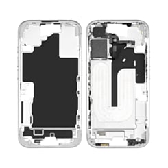 Middle Frame with Photo Capture Button and Small Parts for iPhone 16 (WHITE) (US Version) (OEM Pull B Grade)
