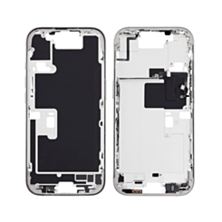 Middle Frame with Photo Capture Button and Small Parts for iPhone 16 Pro (WHITE TITANIUM) (International Version) (OEM Pull B Grade)