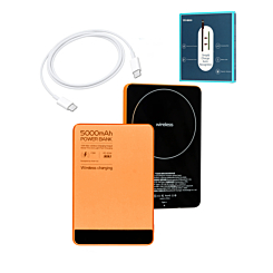 Wireless Charging MS Power Bank (ORANGE) (5000 mAh / 15W) (Only Ground Shipping)
