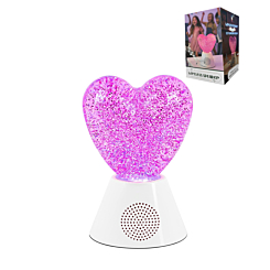 LED Glowing Glitter Lamp with Wireless Speaker - PURPLE (Only Ground Shipping)