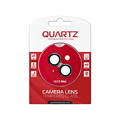 Purchase the Quartz HD Tempered Glass with Metal Ring for iPhone 13 and 13 Mini Back Camera in Black.

