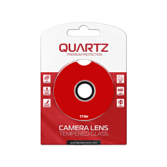 QUARTZ HD Tempered Glass with Metal Ring for iPhone Air Back Camera (SILVER)