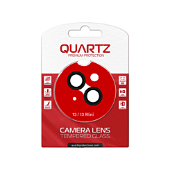 Grab the wholesale deals on the Quartz HD Tempered Glass in Black for iPhone 13 and 13 Mini Back Camera with Glitter Diamond Camera Lens.

