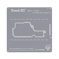 Grab wholesale deals on the QianLi Bumblebee QS125 Middle Layer Stencil for Galaxy S20 Plus G986 International, Not Returnable.