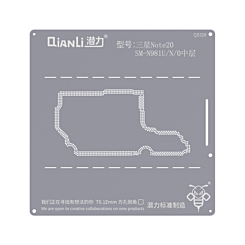 Order the QianLi Bumblebee QS128 middle layer stencil for Galaxy Note 20 N981 U-N-0.

