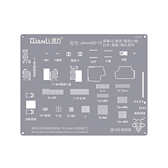 Purchase the QianLi Bumblebee QS148 Stencil for iPhone 6S to 12 Pro Max, covering Screen IC, Face ID, Tail Plug, Infrared, True Tone, and Camera. This item is not returnable.
