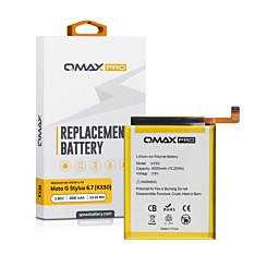 QMAX Pro Replacement Battery for Motorola G Stylus 6.4" (XT2043 / 2020) / G Stylus 6.8" (XT2115 / 2021) (4000 mAh) (KX50) (Only Ground Shipping)