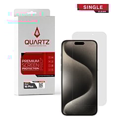 Purchase the Quartz Clear Tempered Glass for iPhone 16 Plus Single Pack.