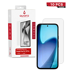 QUARTZ Clear Tempered Glass for Google Pixel 10 / Pixel 10 Pro (Pack of 10)