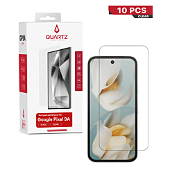 QUARTZ Clear Tempered Glass for Google Pixel 9A (Pack of 10)