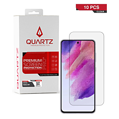 Buy the QUARTZ Clear Tempered Glass for Galaxy S21, Pack of 10.