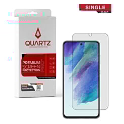 Purchase the QUARTZ Clear Tempered Glass for Galaxy S21 Plus, Single Pack.