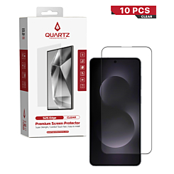Buy the QUARTZ Clear Tempered Glass for Galaxy S25 Edge, pack of 10.