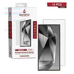 Order the QUARTZ Clear Tempered Glass for Galaxy S25 Ultra, pack of 10.