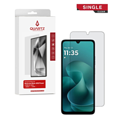 QUARTZ Clear Tempered Glass for Motorola Moto G06 (XT2535-1 / 2025) / G06 Power (XT2535-10 / 2025) (Single Pack)