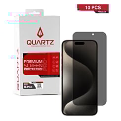 Order the Quartz Privacy Tempered Glass for iPhone 16 Plus Pack of 10.