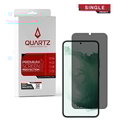 Buy the QUARTZ Privacy Tempered Glass for the Galaxy S22 Plus, single pack.
