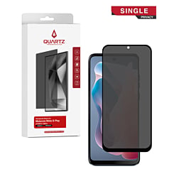 QUARTZ Privacy Tempered Glass for Motorola G Play (XT2413-2 / 2024) (Single Pack)
