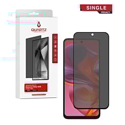 QUARTZ Privacy Tempered Glass for Motorola Moto G15 (XT2521-3 /2025) / G15 Power (XT2521-5 /2025) / G 5G 2025 (XT2513-6) / G05 (XT2523 / 2025) / E15 (XT2523-6 / 2025) (Single Pack)