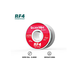 RF4 High Purity Tin Soldering Wire 63/37 - 0.4mm  (200g)