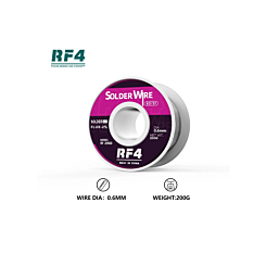 RF4 High Purity Tin Soldering Wire 63/37 - 0.6mm  (200g)